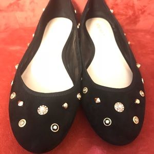 Cute black studded flats